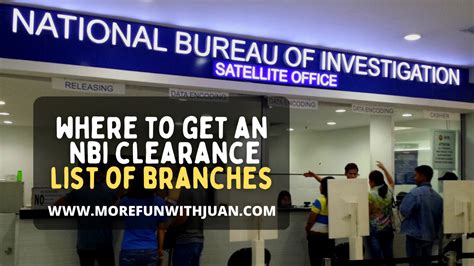 nbi poea|Complete List of NBI Clearance Satellite Offices.